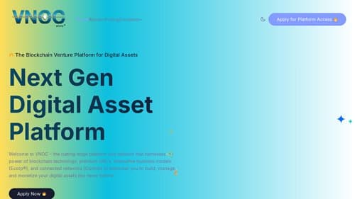 VNOC website screenshot